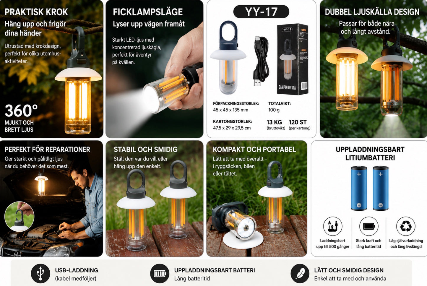 Smidig LED-Lykta