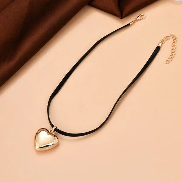 Elegant Hjärt-halsband
