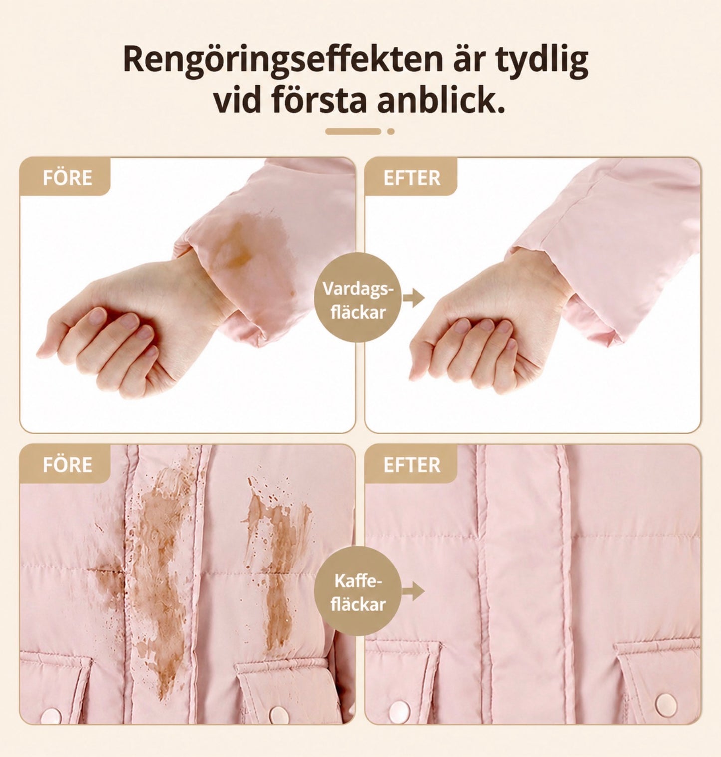 Rädda kläderna på sekunder