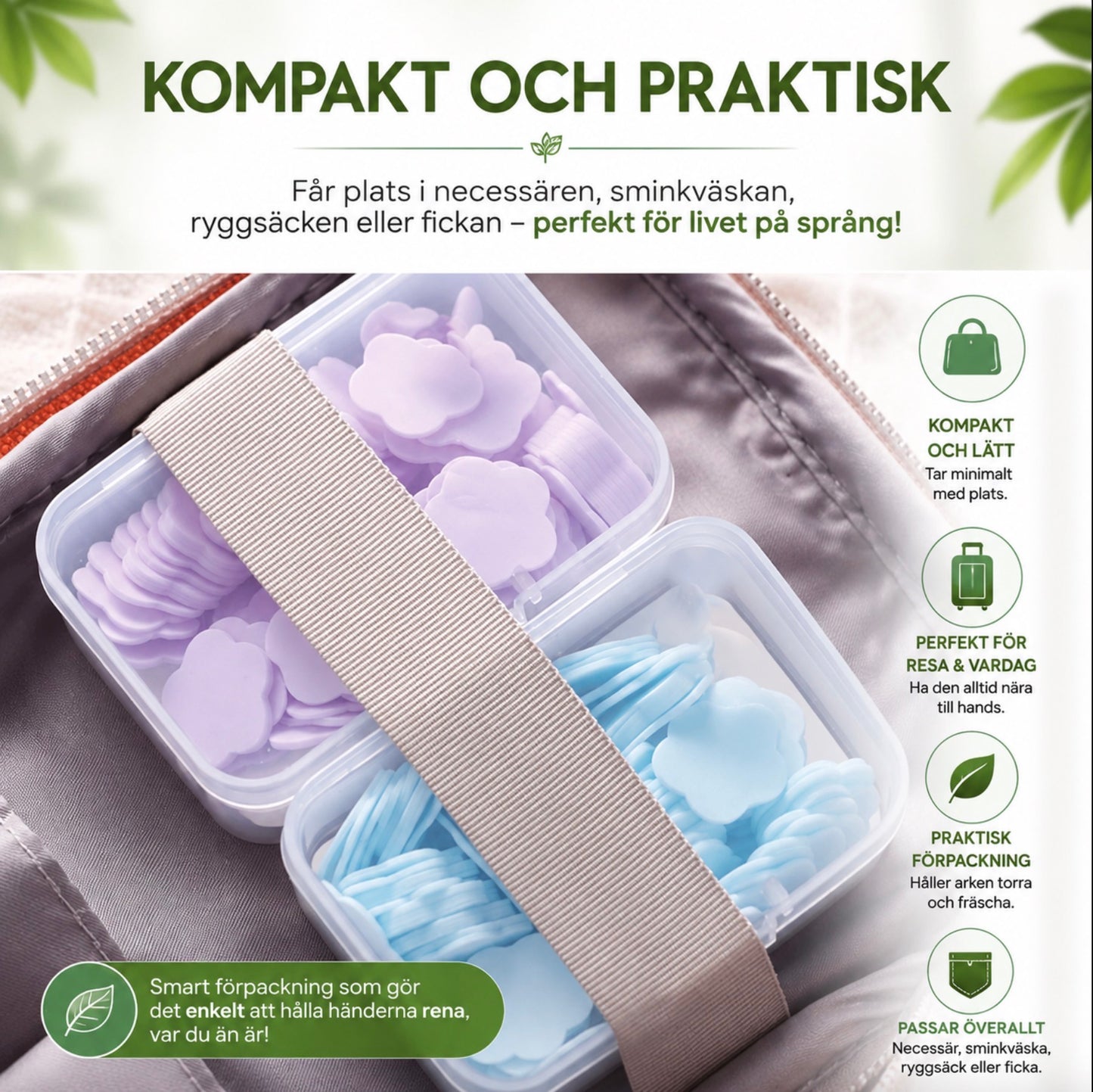 Bärbar Handtvål för Resa & Vardag