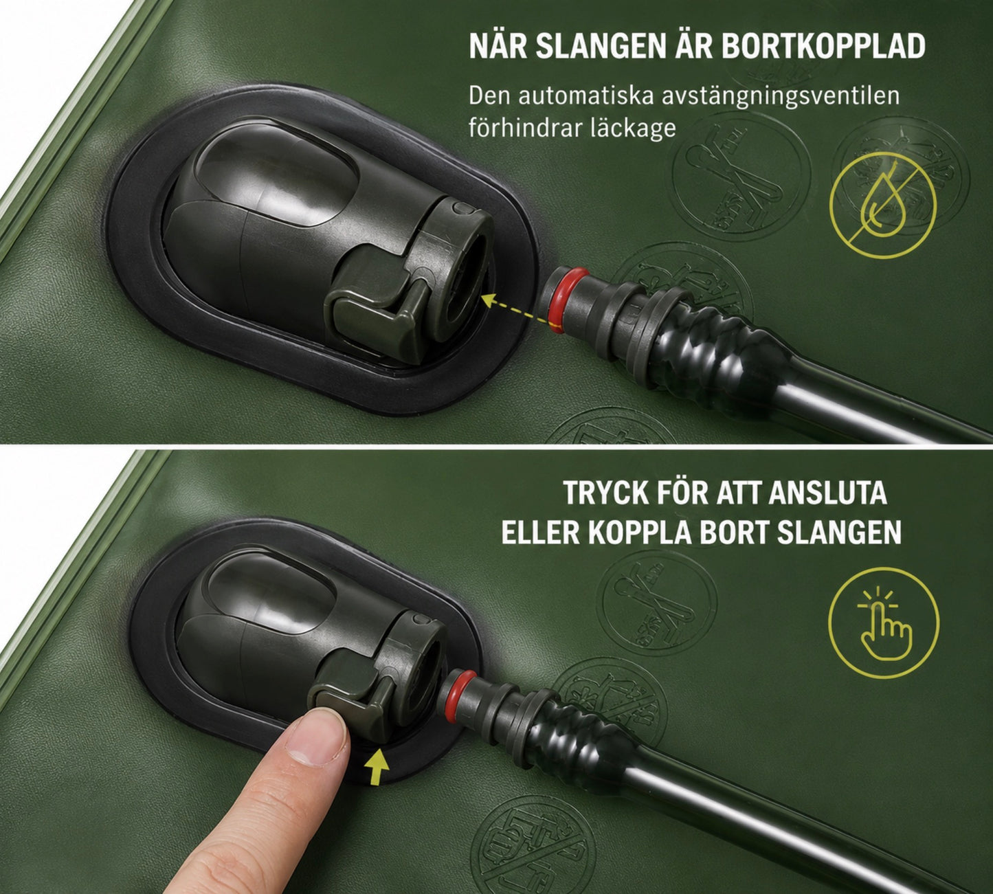 Vätskesystem för Ryggsäck – 1,5–3 Liter | Perfekt för Vandring & Cykling