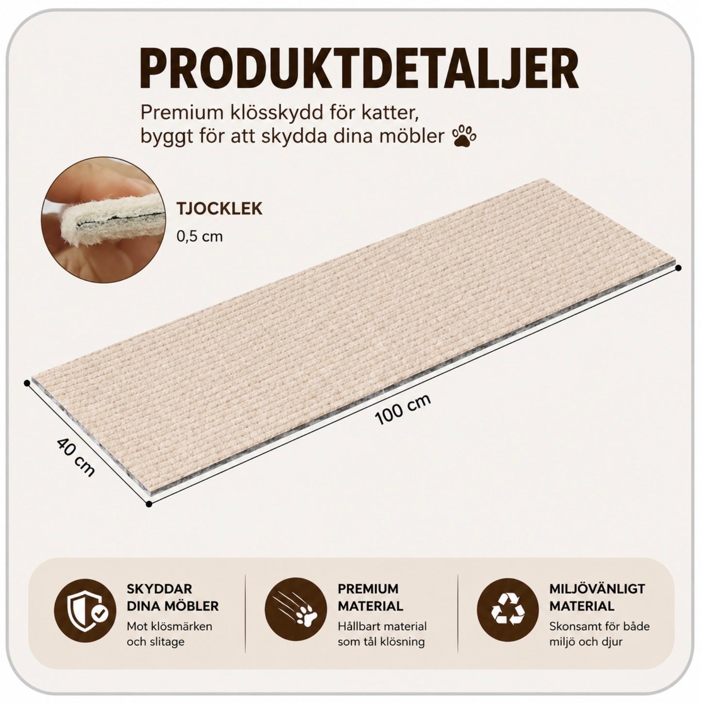 Klösskydd för möbler – skydda soffan från vassa klor