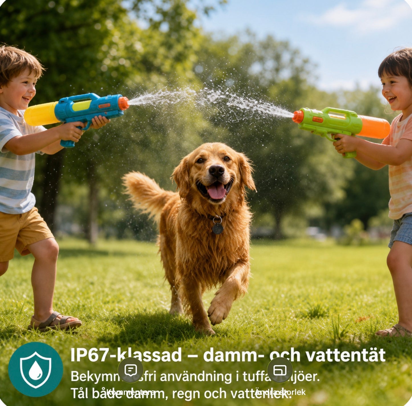 GPS-spårare för hund och katt – Kompatibel med Apple Hitta (Find My), IP68, ingen månadsavgift