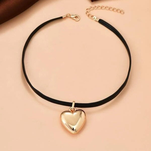 Elegant Hjärt-halsband