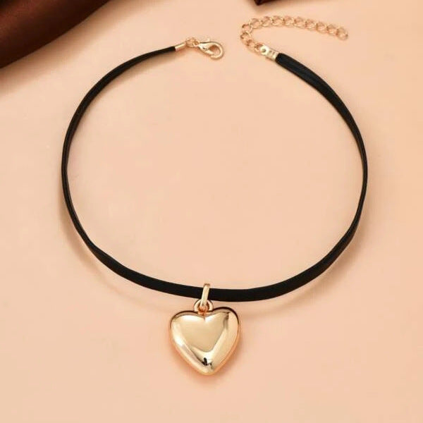 Elegant Hjärt-halsband